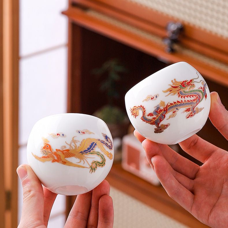 Teacup. Color Changing white porcelain