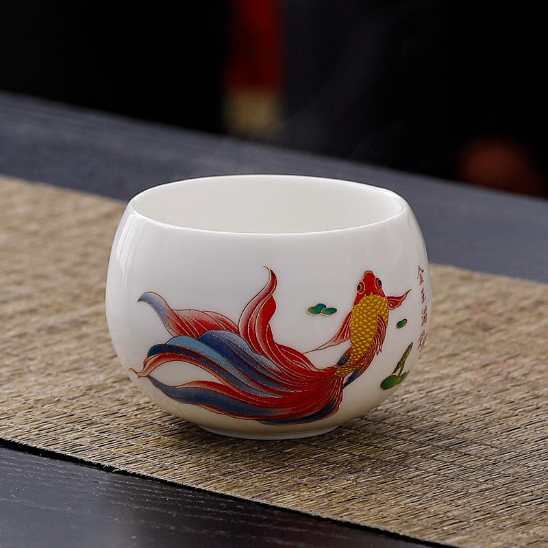 Teacup. Color Changing white porcelain