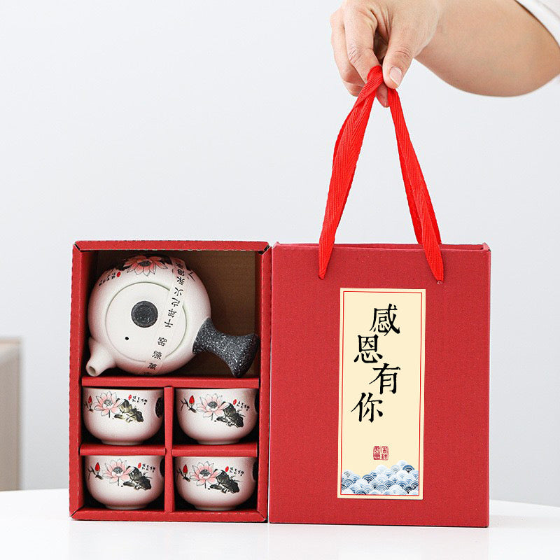 Set003.Kungfu lotus teacup set