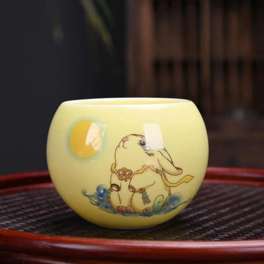 M019. Middle-autumn festival rabbit teacup